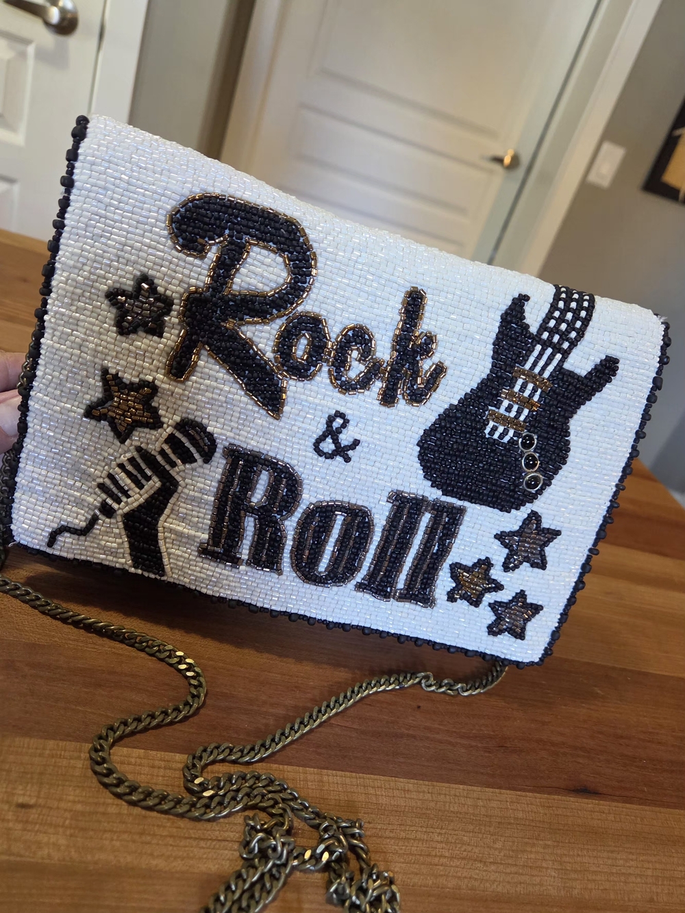 Beaded Rock & Roll Crossbody Bag by Mary Frances